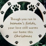 Memorial Christmas Bauble For Pet Dog Engraved Memorial Decor Memorial Christmas Bauble For Pet Dog Engraved Memorial Decor