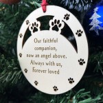 Pet Memorial Wooden Bauble Decoration, Dog Memorial Ornaments Pet Memorial Wooden Bauble Decoration, Dog Memorial Ornaments