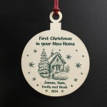 First Christmas in Your New Home Bauble Personalised Ornament