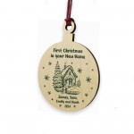First Christmas in Your New Home Bauble Personalised Ornament