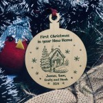 First Christmas in Your New Home Bauble Personalised Ornament