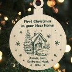 First Christmas in Your New Home Bauble Personalised Ornament
