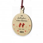 Personalised Christmas Decoration For Family of 2 Ornament
