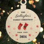 Personalised Christmas Decoration For Family of 2 Ornament