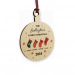 Personalised Christmas Decoration For Family of 4 Ornament