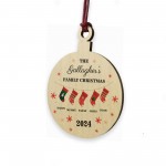 Personalised Christmas Decoration For Family of 5 Ornament