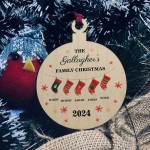 Personalised Christmas Decoration For Family of 5 Ornament
