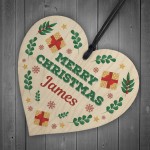 Personalised Merry Christmas Heart Gift For Friends Family