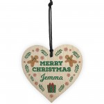 Merry Christmas Friends Family Colleagues Personalised Gift Wood