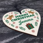 Merry Christmas Friends Family Colleagues Personalised Gift Wood