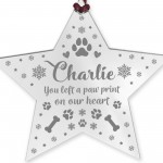 Personalised Dog Memorial Star Christmas Ornaments Pet Gift