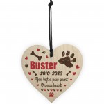 Dog Memorial Christmas Tree Bauble Personalised Pet Loss Gift