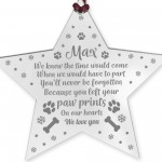 DOG MEMORIAL Acrylic Christmas Tree Poem Decoration Personalised