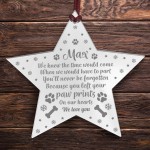 DOG MEMORIAL Acrylic Christmas Tree Poem Decoration Personalised