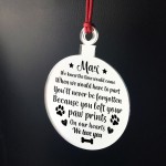 Dog Memorial Engraved Acrylic Christmas Decoration Personalised