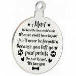 Dog Memorial Engraved Acrylic Christmas Decoration Personalised