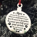Dog Memorial Engraved Acrylic Christmas Decoration Personalised