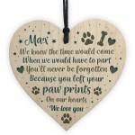 Dog Memorial Wooden Christmas Tree Decoration Personalised Pet