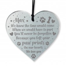DOG MEMORIAL Acrylic Christmas Tree Decoration Personalised Gift
