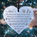 DOG MEMORIAL Acrylic Christmas Tree Decoration Personalised Gift