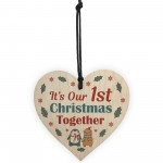 Our 1st Christmas Together Bauble Novelty Gift For Couple