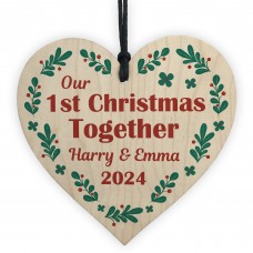 Personalised 1st First Christmas Together Tree Decoration Bauble