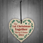 Personalised 1st First Christmas Together Tree Decoration Bauble