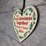 Personalised 1st First Christmas Together Tree Decoration Bauble