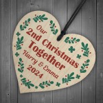 Our 2nd Christmas Together Bauble Personalised Couple Decoration