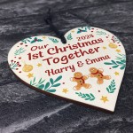 Our 1st Christmas Together Bauble Personalised Couples Bauble