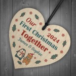Novelty First Christmas Together Bauble Personalised Couple Gift