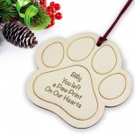 Dog Memorial Christmas Personalised Bauble Pet Memory Ornament