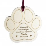 Dog Personalised Memorial Tree Decorations Engraved Ornament