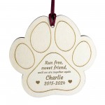 Dog Memorial Bauble Personalised Tree Decorations Engraved 