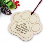 Pet Loss Hanging Ornament Dog Memorial Christmas Tree Decoration