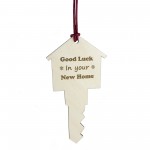 New Home Good Luck Gifts For Couples Friends Fmaily Wood Bauble