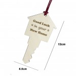 New Home Good Luck Gifts For Couples Friends Fmaily Wood Bauble
