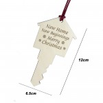 New Home Housewarming Christmas Bauble Wooden Tree Decoration