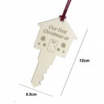 Personalised First Christmas New Home Engraved Bauble Tree Decor