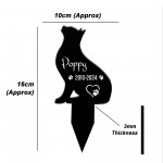 Personalised Cat Grave Marker Cat Memorial Stake Custom Name