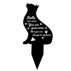 Custom Cat Memorial Stake Cat Memorial Plaque with Stake