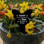 Auntie Memorial Plaque For Grave Acrylic Grave Marker Garden