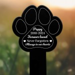 Memorial Plaque For Pet Dog Personalised Dogs Grave Marker