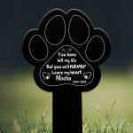 Personalised Memorial Plaque For Dog Cat Grave Marker Dog Gift