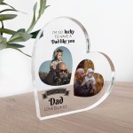 Personalised Dad Birthday Gifts Custom Photo Acrylic Plaque