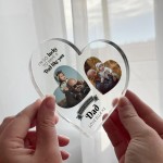 Personalised Dad Birthday Gifts Custom Photo Acrylic Plaque