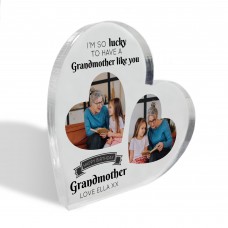 Grandma Gifts from Grandchildren, Acrylic Heart Plaque Grandma 