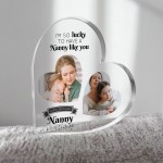 PERSONALISED Luky To Have A Nanny Like You Plaque Gift For Nanny