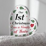 Our 1st Christmas As A Family Of Three Personalised Family Gift