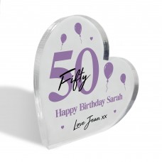 PERSONALISED 50th Birthday Gifts For Women Mum Sister Auntie Nan